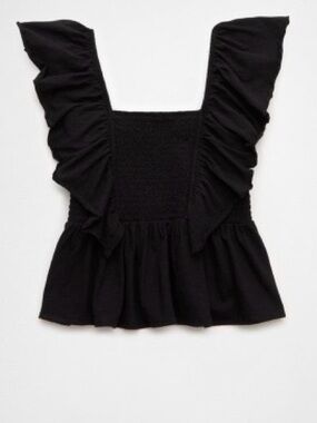 AE Sunchaser Knit Flutter Sleeve Babydoll Size Large NWT